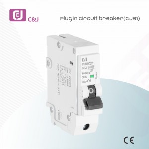 CJB1 18mm Width 1p+N Plug in Circuit Breaker 6ka ដំណាក់កាលតែមួយ