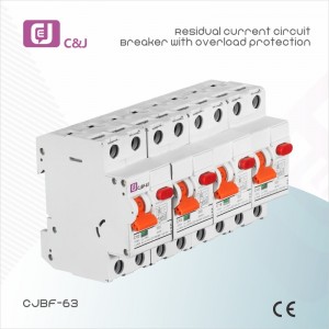 Manufacturer para sa CEJIA Professional Manufactures 1p+N RCBO Over-Voltage Protection Residual Current Circuit Breaker