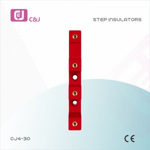 CJ4-30 Elektraj Ruĝaj Busbar Insulators Step Connect Insulator