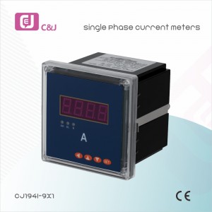 Tủ điện CJ194I-9X1 Màn hình LED một pha Đồng hồ đo dòng điện Đồng hồ đo năng lượng