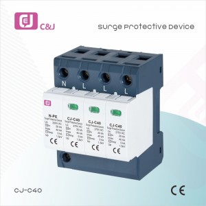 CJ-C40 1.5kv 275V 40ka 4p Electric Rerestor Surge Protector Device SPD