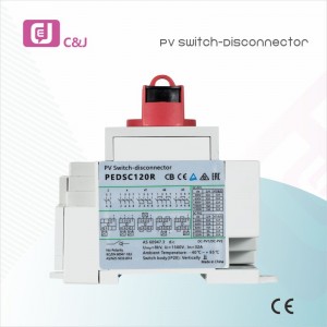 4p DIN Rail Mounted DC Isolator Switch Disconnector Digunakan untuk Sistem Fotovoltaik Solar PV Disconnector Switch