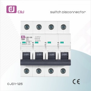 CJD1 1-4p ಡಿಸ್ಕನೆಕ್ಟರ್ ಪ್ರತ್ಯೇಕಿಸುವ ಸ್ವಿಚ್ 230/400V 100A