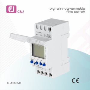 CJHC611 220V 260V elektronikus időzítő digitális programozható időkapcsoló
