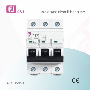 CJM16 1-4P Tsev Neeg MCB Circuit Breaker 1-4p AC230/400V nrog CE