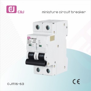 CJM16 1-4P საყოფაცხოვრებო MCB ამომრთველი 1-4p AC230/400V CE-ით
