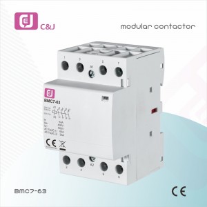 Cитештерү тәэмин итү BMC7-63 4P 63A Көнкүреш AC DC Контактор модульле контактор
