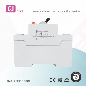 CJL1-125-B 100A 2p RCCB ELCB MCB Disyuntor de corriente residual