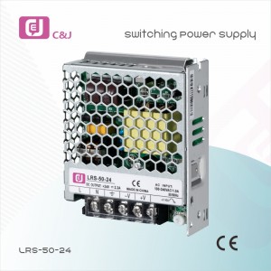 LRS-50-24 Anyar Cilik High Efficiency Single Output LED Driver Industrial Ngalih Power Supply