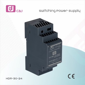 HDR-30-24 Veľkoobchodná cena Spínaný napájací zdroj AC na jednosmerný prúd SMPS 30W na DIN lištu