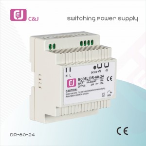 DR-60-12 China Pabrik Efisiensi Tinggi 60W DIN Rail SMPS Output Tunggal Industrial Switching Power Supply