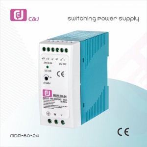 MDR-60-24 New Style AC till DC 100W industriell DIN-skena Single Output Switching Power Supply