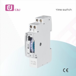 Sul181h 24h Mekanisk Timer Switch Relæ Elektrisk Programmerbar Timer DIN Rail Timer Switch