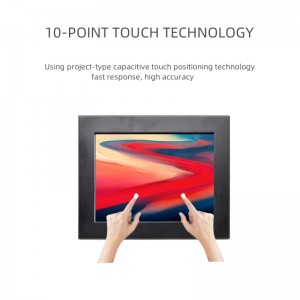 China Mai Kyau 17 ″ Saw Multi-touch Touch Monitor Mai jituwa tare da kwamitin Elo Touch
