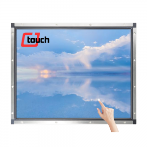 Open Frame 17 inch Surface Acoustic Wave Industrial Saw Touchscreen Monitor mifanaraka amin'ny ELO Lcd Metal Touch Monitor ho an'ny Kiosk