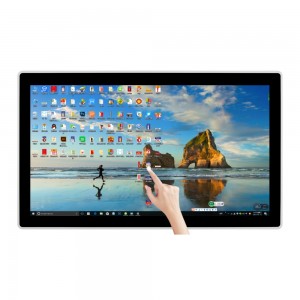 Kundenspezifischer 19,5-Zoll-Panel-Open-Frame-Wandmontage-kapazitiver, eingebetteter LCD-Industrie-Touchscreen-Monitor