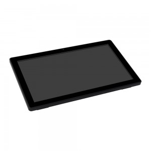Monitor LCD touch screen da 23,8 pollici resistente all'acqua con custodia in metallo con fotocamera