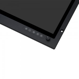 23.8″ pulzier Monitor tat-Touch Screen LCD li ma jgħaddix ilma minn barra Monitor LCD capacitiv industrijali b'qafas ta 'l-azzar ta' l-aluminju