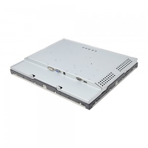 Ekonomisk IP65 platt 19-tums SAW-pekskärmsmonitor för POS-systemterminal DC 12V LCD-pekskärm