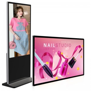 Groot formaat scherm reclamekiosk Verticaal aan de muur gemonteerd LCD-scherm Reclame Android Machine Monitor 18,5 65 75 inch binnenscherm