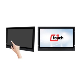23,8-palcový vonkajší vodotesný LCD monitor s dotykovou obrazovkou Priemyselný kapacitný LCD monitor s hliníkovým oceľovým rámom