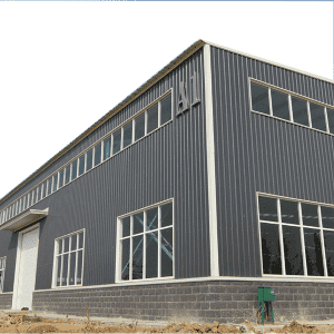Gable Frame Metal Building Prefabricated Industrial Light Steel Structure Warehouse