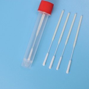 9cm ABS Stick Disposable Virus Sampler with 5cm Breaking Point Sterile Nasopharyngeal Flocking Swab