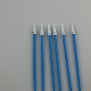 Electronics Cleaning Pointed Sponge Q Tips Rigid Industrial Use PP Stick Cleanroom Foam Swab