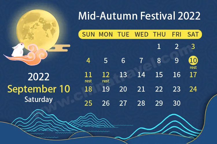 Mid-Autumn Festîvala Holiday Notice