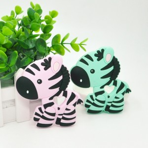 DIY zebra vorm baby Siliconen Tandjes Speelgoed Groothandel Siliconen Bijtring