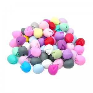 Bpa Free Colorful Tulip Teething Silicone focal Beads wholesale