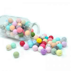 DIY BPA Free Baby Chew Teething Silicone Beads សម្រាប់ទារក