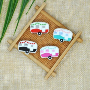 Hot Sale Camper Shape Baby Chew Silicone Focal Beads