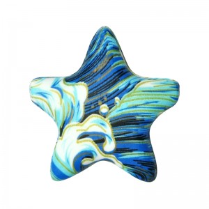 Żibeġ tas-silikonju Chewing Grad varji blu Leopard Print