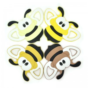 Simpàtica abella Joguines de silicona per a la dentició del nadó a l'engròs lliure de Bpa