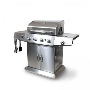 4+1 Burners stainless steel gas bbq grill