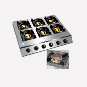 Best-Selling High Power Gas Stove - 6 burners stainless steel gas cooker – Chuliuxiang