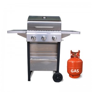 Stainless steel 3 gas grills
