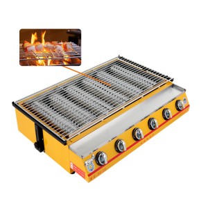 China Wholesale Best Outdoor Natural Gas Fire Pit Factories –  Commercial 6 burner gas grills – Chuliuxiang