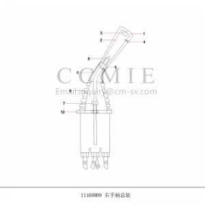 11168809 Right handle assembly