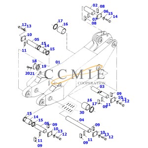 Komatsu accessories PC35MR-2 solenoid valve group 22F-60-21201 22F-60-31600