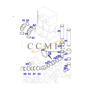 Komatsu main valve accessories PC130-8MO solenoid valve group 20Y-60-41611