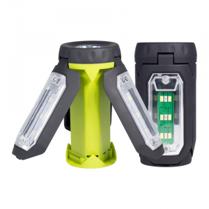 Портативный светодиодный рабочий фонарь Clover с питанием от батареи AA, складной дизайн, портативный COB-светодиод