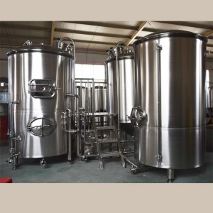 Pivo zavodi uskunasi 1000 litrli pivo tayyorlash tizimi, uch idishli pivo zavodi