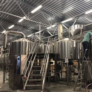 100 l–10 000 l fermentatora koniskā tvertnes fermentācijas iekārta izlejamā alus rauga fermentācijai