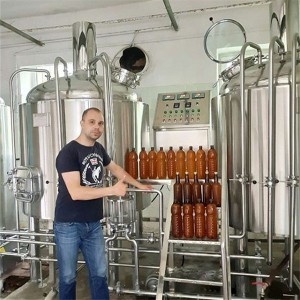 Brasserie de bière artisanale micro personnalisée 500l à vendre avec système de brasserie à deux navires