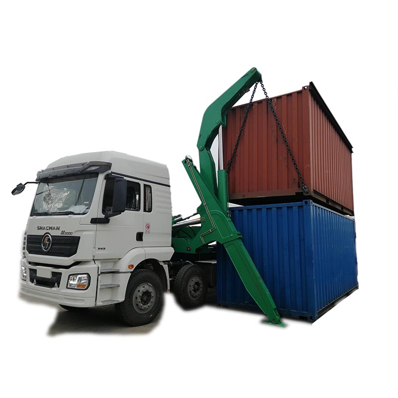 Truck Mounted Container Side Loader Lifter Itinatampok na Larawan