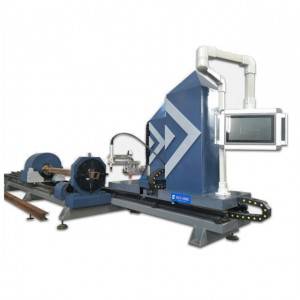 Línea de fabricación de vigas en H Máquina automática de robot de plasma de corte de vigas en H