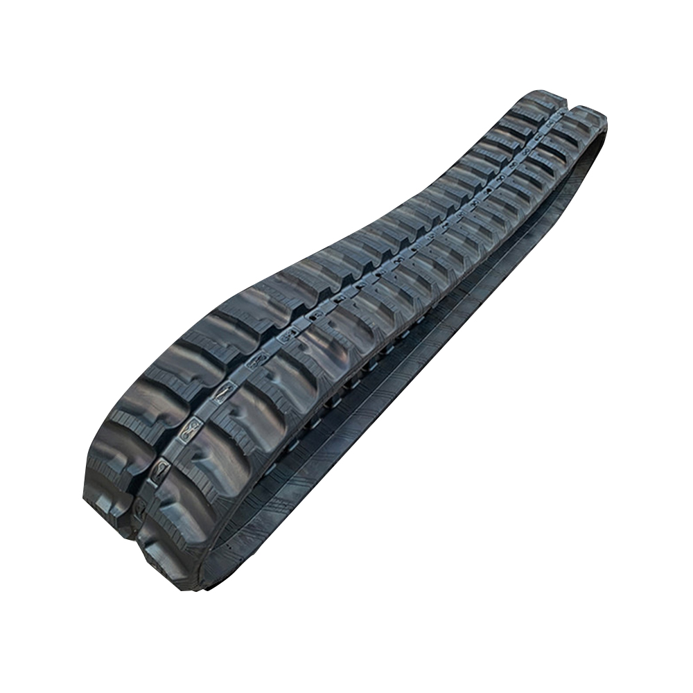 Excavator natural rubber track four wheel one belt chassis accessories OEM custom rubber track