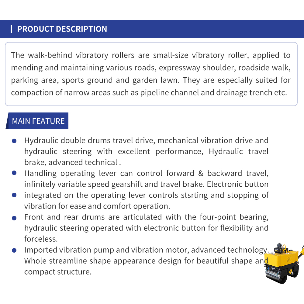 SINOMACH 0.8ton Mini Hydraulic Walk Behind Vibratory road Rollers for sale LWB80HE